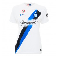 Camisa de time de futebol Inter Milan Denzel Dumfries #2 Replicas 2º Equipamento Feminina 2023-24 Manga Curta